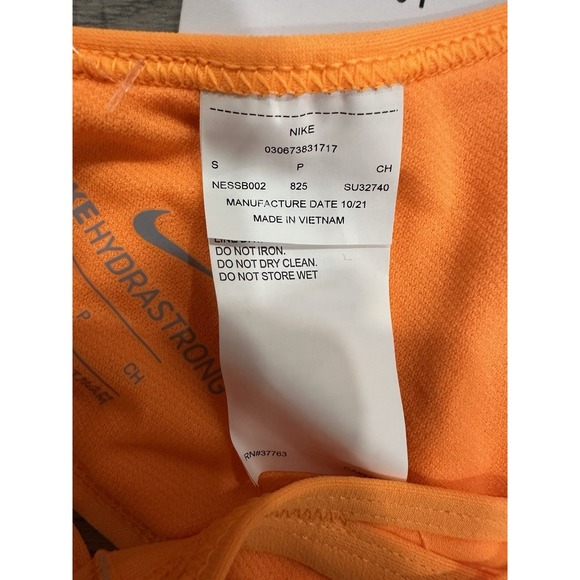 (2) Women's Nike HYDRASTRONG Bikini Tops Pink Orange Size Small NWT - Picture 8 of 10